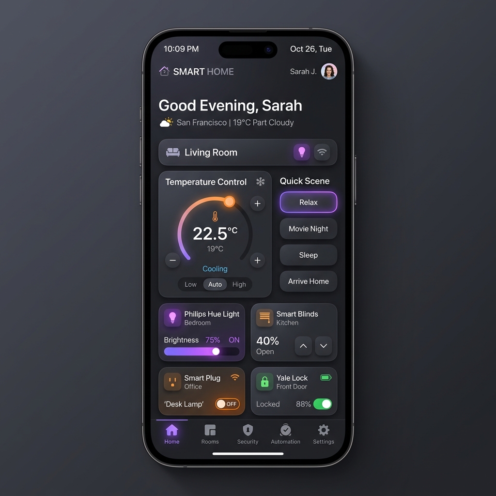 Domotica Smart Home Mockup