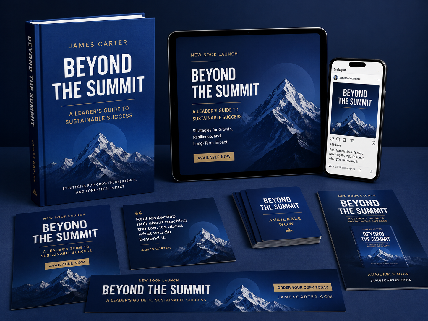 Book launch and promotional assets