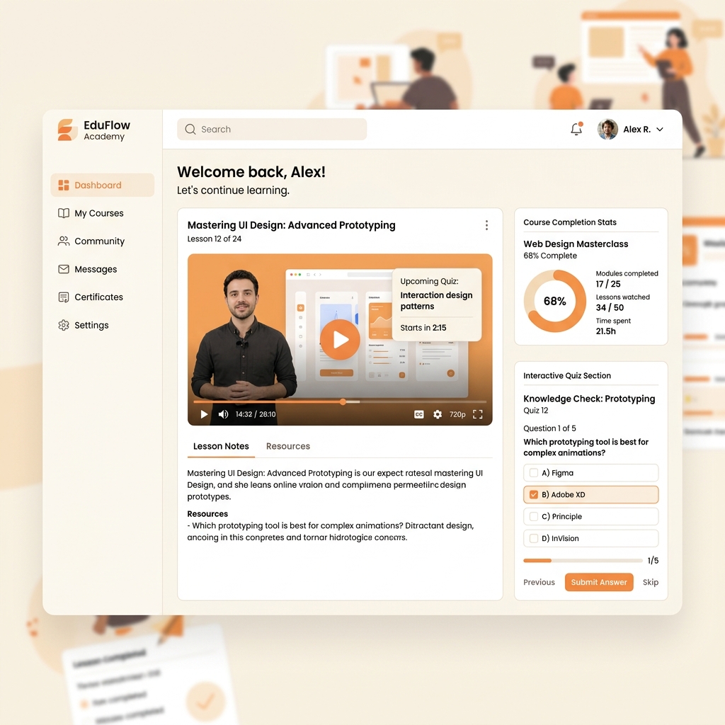 EduVerse Academy Mockup