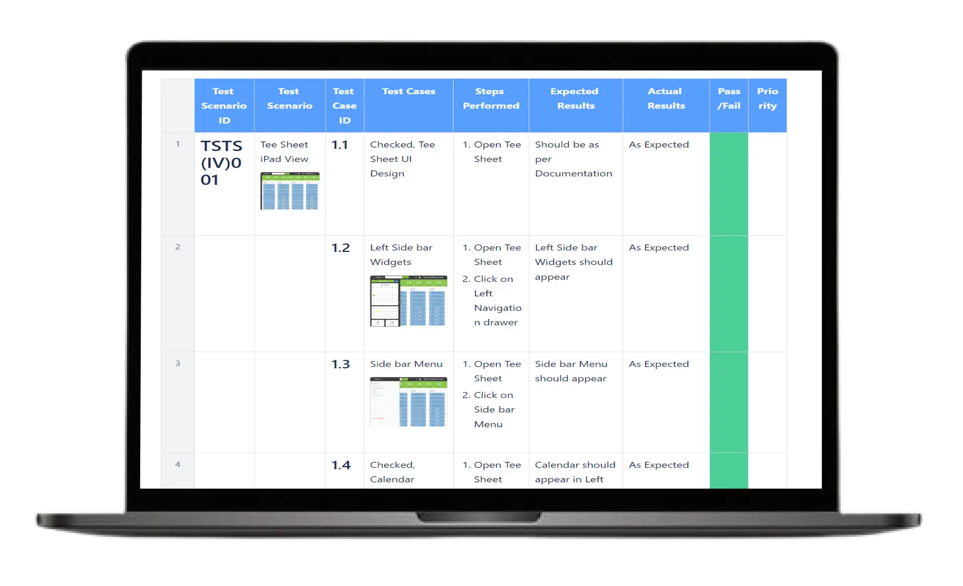 Apex QA Testing Portal Mockup